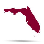 map of the U S state Florida N2