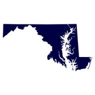 Map of the U S state Maryland N3