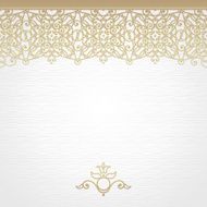 Vector seamless border in east style N3