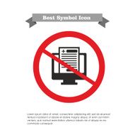 No electronic health record icon