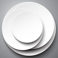 White circle design on the grey background N3