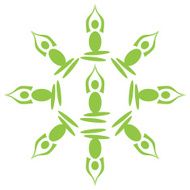 Yoga Poses Circular Green