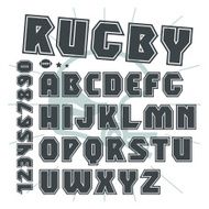 Sans serif font in college style N2