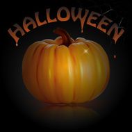 Halloween background with pumpkin N6