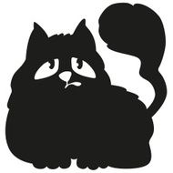Phlegmatic Black Cat