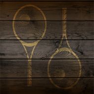 Tennis badges logos and labels for any use N5