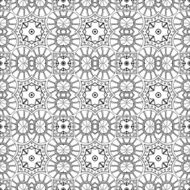 Vector Seamless Monochrome Abstract Pattern N48