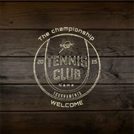 Tennis badges logos and labels for any use N7
