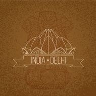 Lotus Temple - the symbol of India Delhi