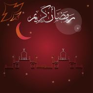 Ramadan Kareem Vector Illustration Greeting Card N40