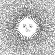 Abstract Sun with Curve Lines Rays Vector