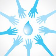 Save water concept N2