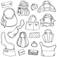 Women&#039;s handbags Vector Set 3 N2