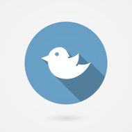 Twitter bird social media icon