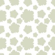 Seamless pattern with silhouettes flowers N31