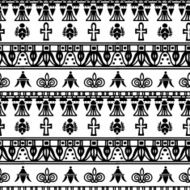Egyptian seamless border pattern