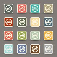 Traffic road sign vector eps10 N2