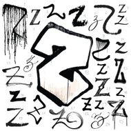 Vector alphabet Letter Z