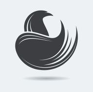 Stylized Eagle or Phoenix logo