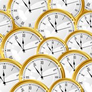 Seamless pattern with watches Stylish vector texture N2