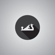 plane tool symbol flat