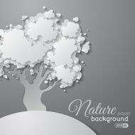 Paper tree background