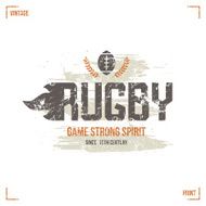 College rugby team emblem N9