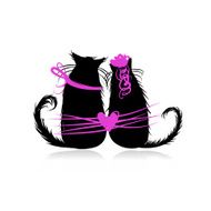 Couple of cats in love