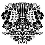 Abstract illustration with flowers
