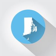 Map state of Rhode Island