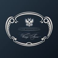 Vector vintage frame with ornament