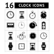 Set of time and clock