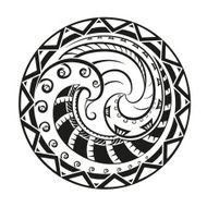 Ornaments in the style of Maori N9