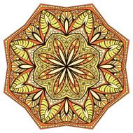 decorative floral symmetrical mandala N2