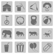Vector Set of Circus Icons N15