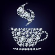 Cup made up a lot of diamonds N2