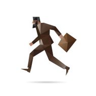 Abstract business man vector illustration N6