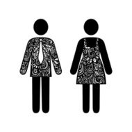 Vector Sign of Man and Woman