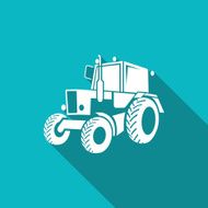 Tractor icon Vector Illustration