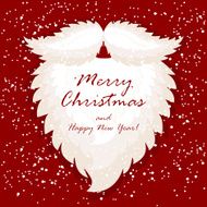 Christmas background with Santas beard N2