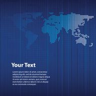 Abstract World Map Background Template N2
