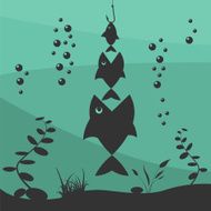 Fishing on the boat design elements N6