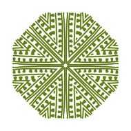 Abstract green circle pattern for your design
