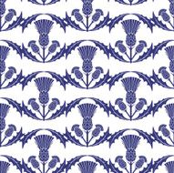 Repeating Scottish Thistle Pattern N2