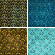 Background set of retro style wallpaper vintage and soiled with N2