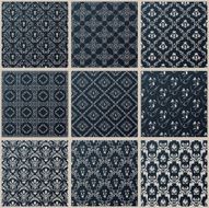 Vector seamless vintage backgrounds set black baroque Pattern N2