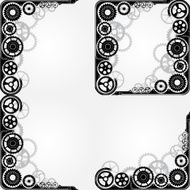 Mechanical cog wheel frame