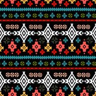 Tribal art ethnic seamless pattern N37