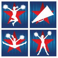 Cheerleader Star Icons