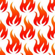 Red fire flames seamless pattern
